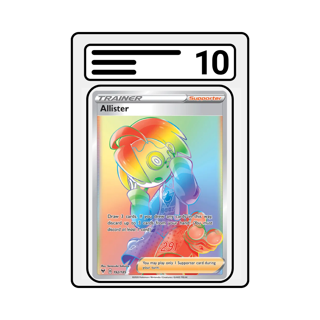 Graded Karte Pokemon Vivid Voltage 192 Allister
