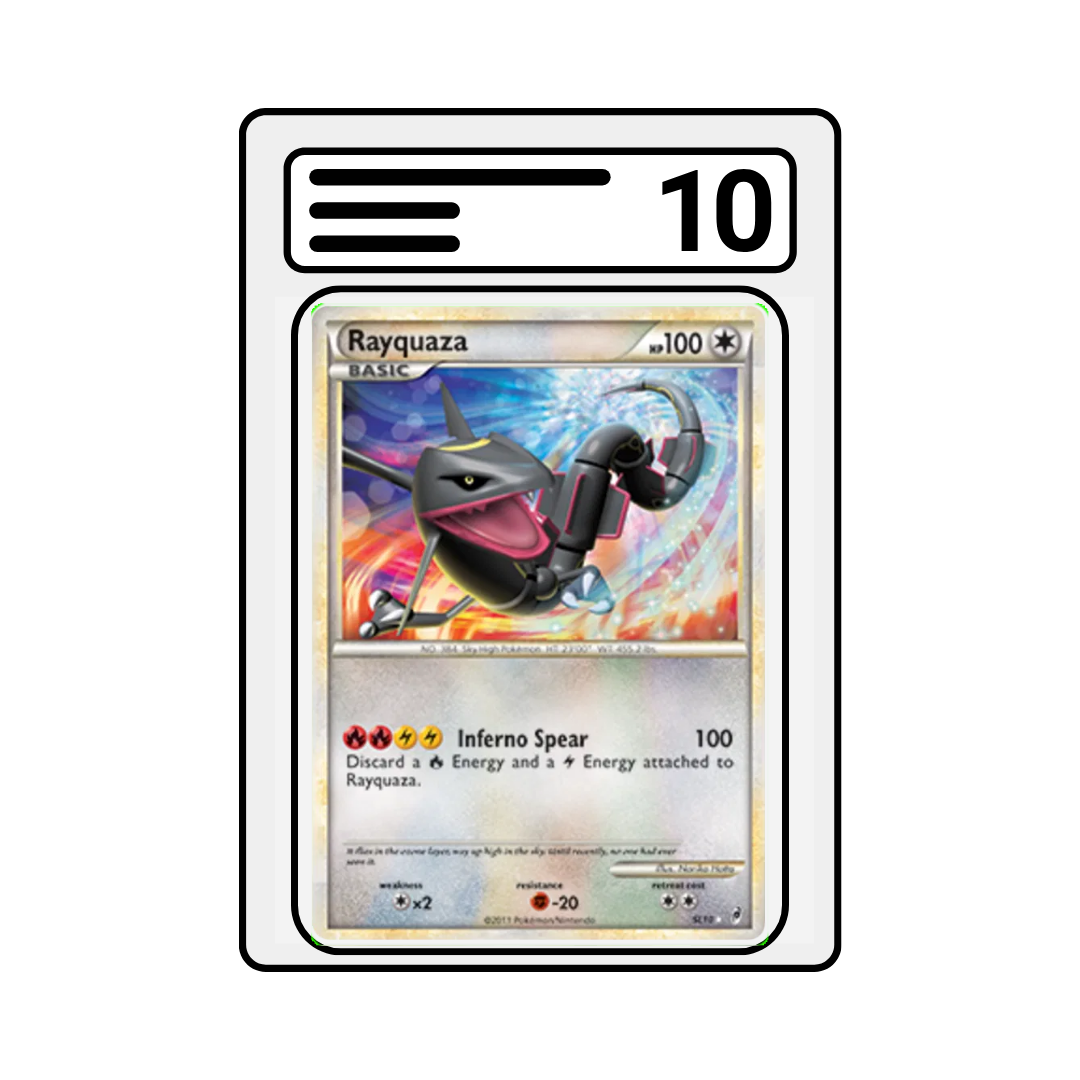 Graded Karte Pokemon Call of Legends SL 10 Rayquaza