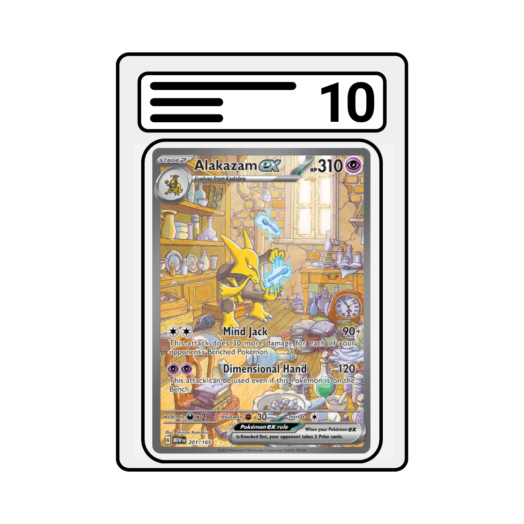 Graded Karte Pokemon  Scarlet & Violet - 151 201 Alakazam EX