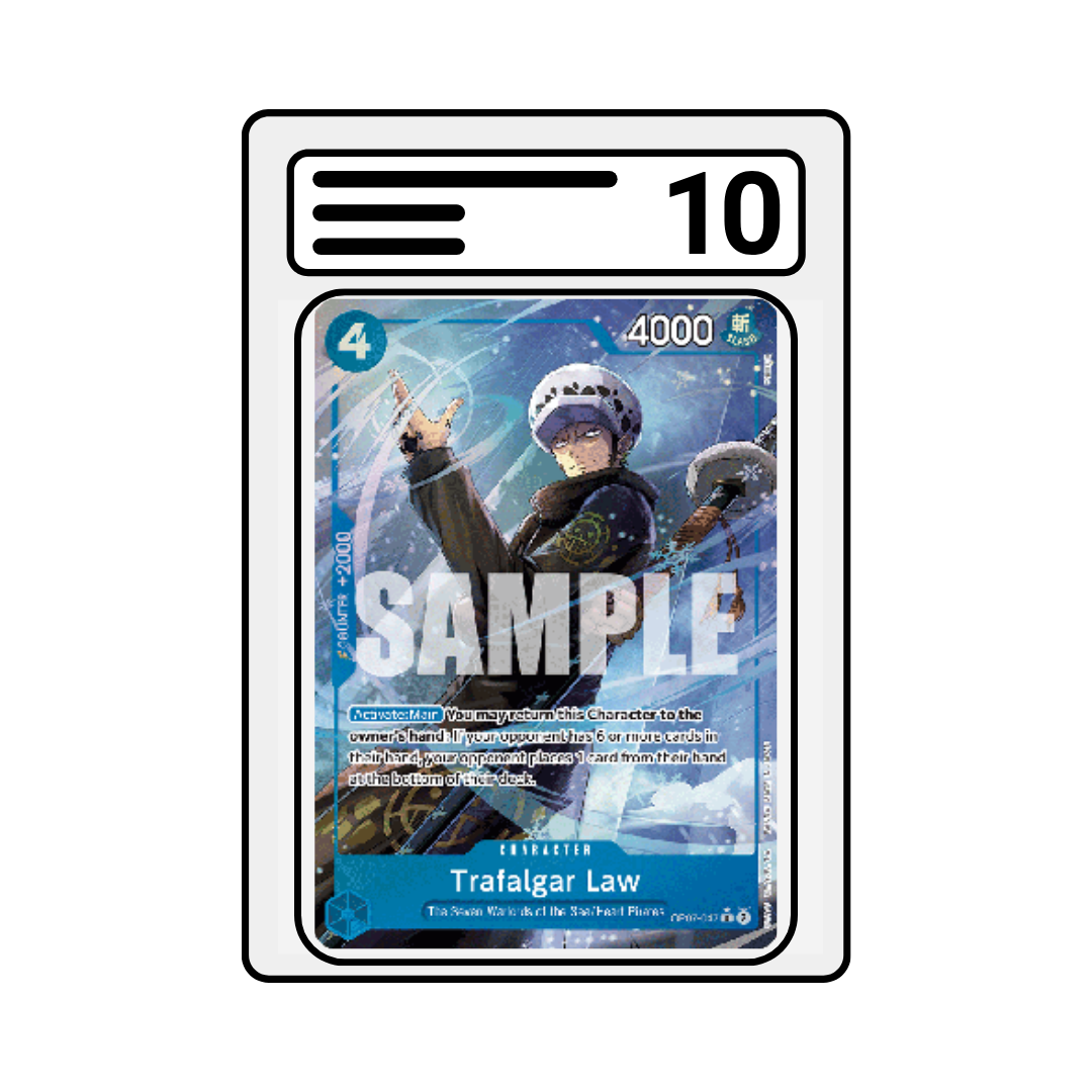 Graded Karte One Piece OP07 047 Trafalgar Law