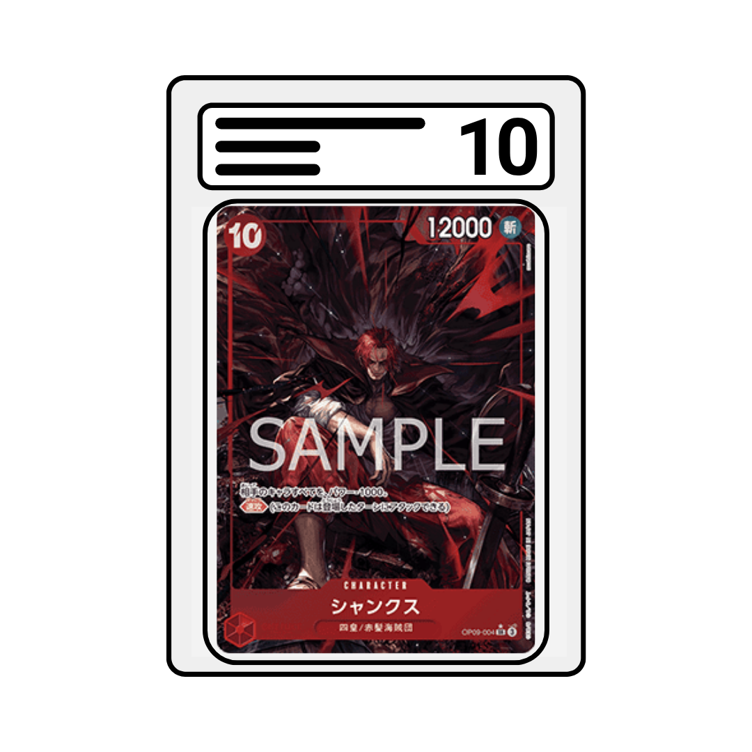Graded Karte One Piece OP09 004 Shanks