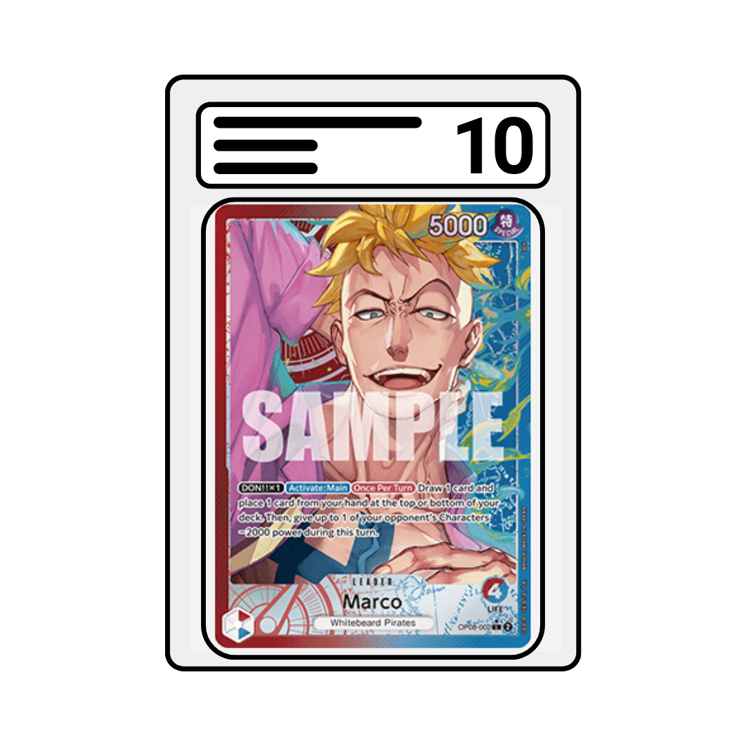 Graded Karte One Piece OP 08 002 Marco